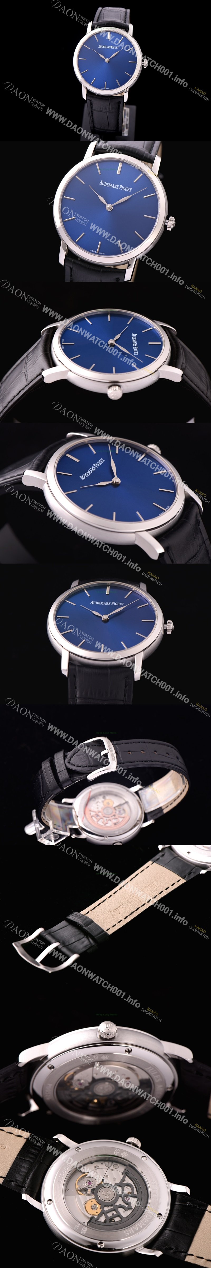 레플리카 [오데마피게] 남성용 줄스 오데마 블루 다이얼 오토매틱 무브먼트 AUD0410