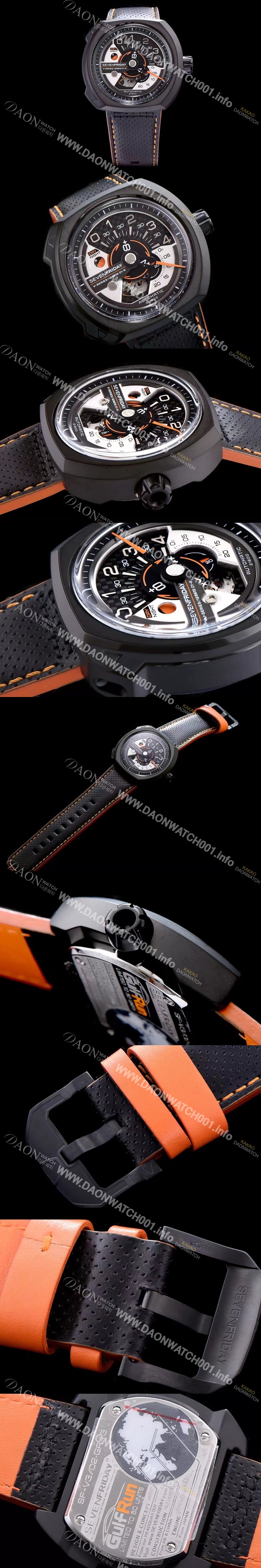 레플리카 [세븐프라이데이] 남성용 1:1 베스트 에디션 블랙+실버 다이얼 오토매틱 무브먼트 SEV4240