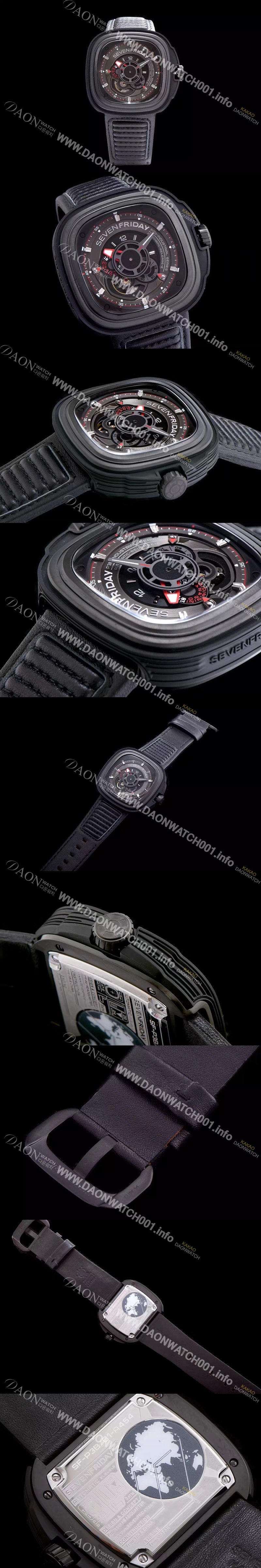 레플리카 [세븐프라이데이] 남성용 1:1 베스트 에디션 블랙 다이얼 오토매틱 무브먼트 SEV4240