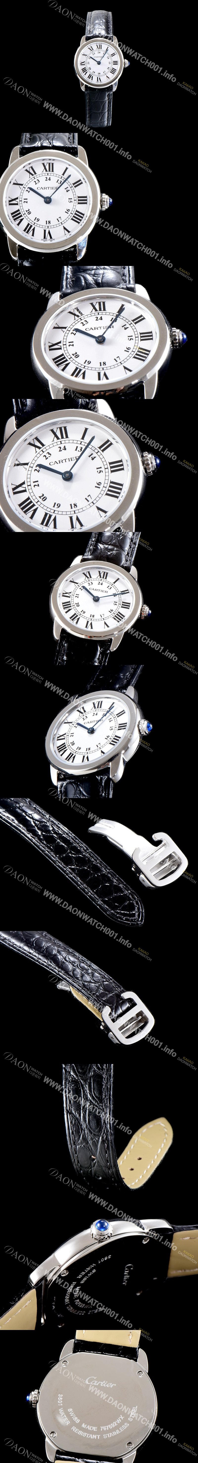 레플리카 [까르띠에] 여성용 솔로 드 까르띠에 W6700155 화이트 다이얼 쿼츠 무브먼트 CAR0514