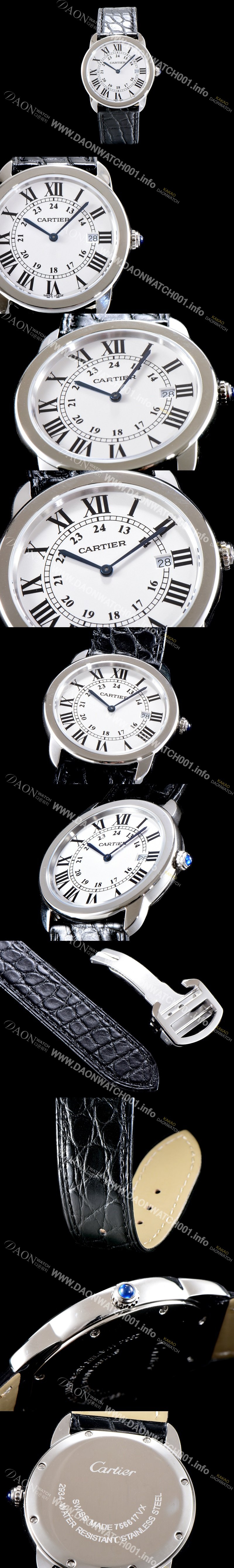 레플리카 [까르띠에] 여성용 솔로 드 까르띠에 W6700255 화이트 다이얼 쿼츠 무브먼트 CAR0510