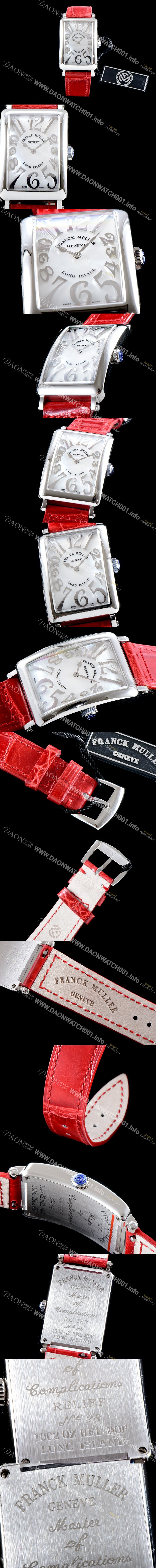 레플리카 [프랭크뮬러] 여성용 롱아일렌드 952 QZ REL 컬력션 화이트 마더 오브 펄 다이얼 스위스 쿼츠 무브먼트 FRA0411