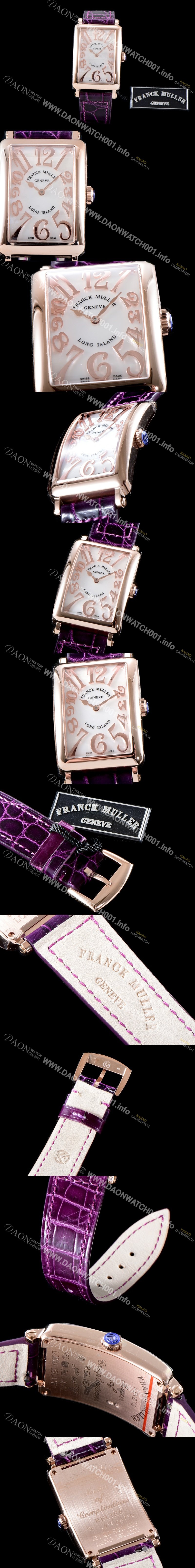 레플리카 프랭크뮬러] 여성용 롱아일렌드 952 QZ REL 컬력션 18K 로즈골드 케이스 마더 오브 펄 다이얼 스위스 쿼츠 무브먼트 FRA0410