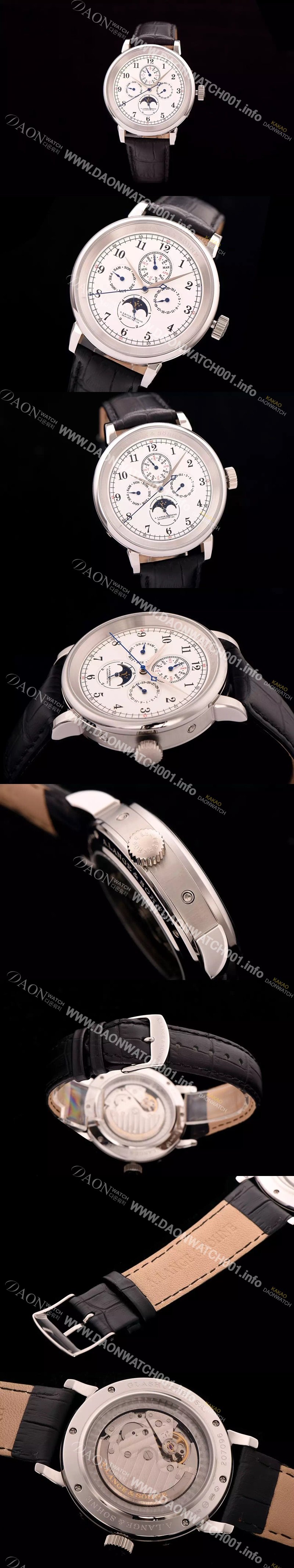 레플리카 [아랑게운트죄네] 남성용 1815 시리즈 워치 문페이즈 화이트 다이얼 오토매틱 무브먼트 ALS4201