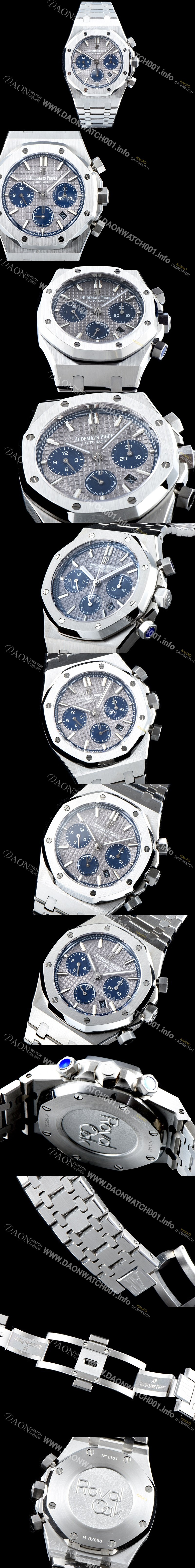 레플리카 [오데마피게] 남성용 신상 업데이트! 로얄오크 오프쇼어 26234SR.ZZ.D202CR.01 크로노그래프 화이트 와플 다이얼 브레이슬릿 오토매틱 무브먼트 AUD0201