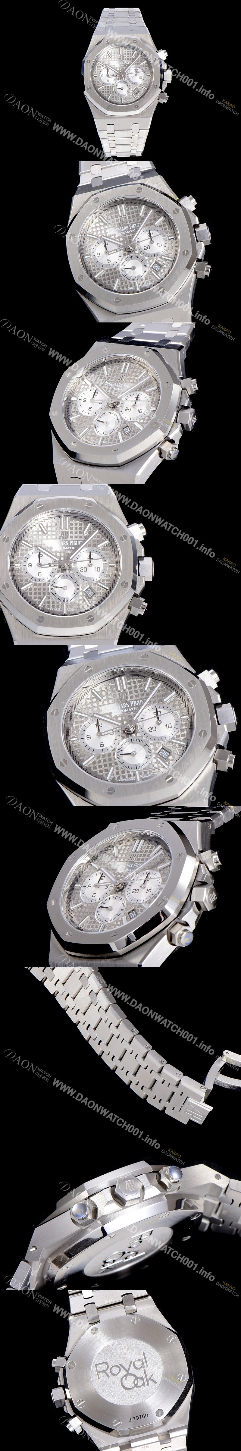 레플리카 [오데마피게] 남성용 로얄오크 26331 그레이 와플 다이얼 41mm 신형 ETA 7750B-2 오토매틱 무브먼트 AUD88421