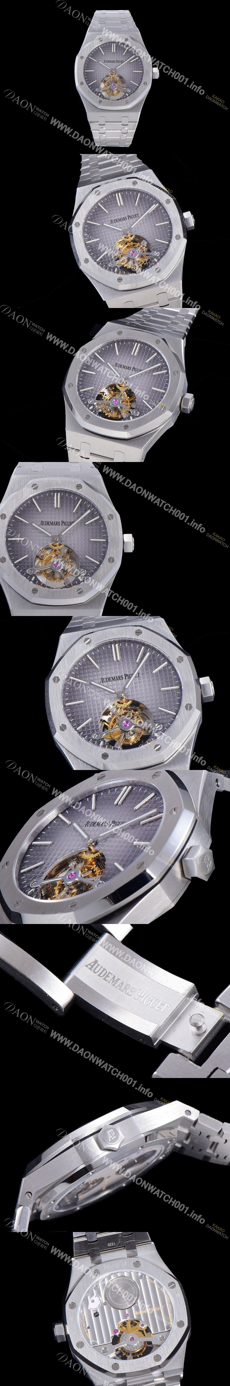 레플리카 [오데마피게] 남성용 로얄오크 Calibre 2924 투어빌론/수동기계식 41미리 그레이다이얼 AUD74519