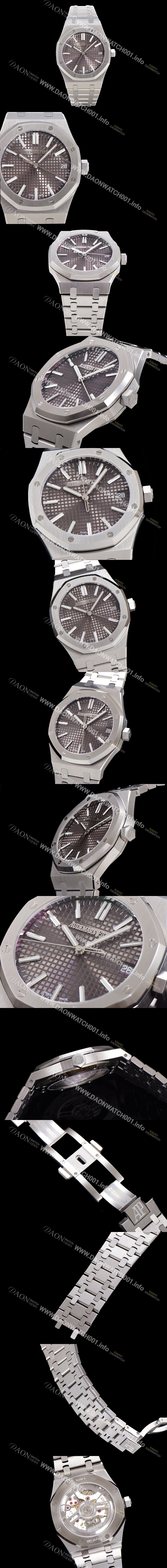 레플리카 [오데마피게] 남성용 로얄오크 15510 오토매틱 Cal.4302타입 41mm 남성용시계 메탈줄 블랙다이얼   aud5191