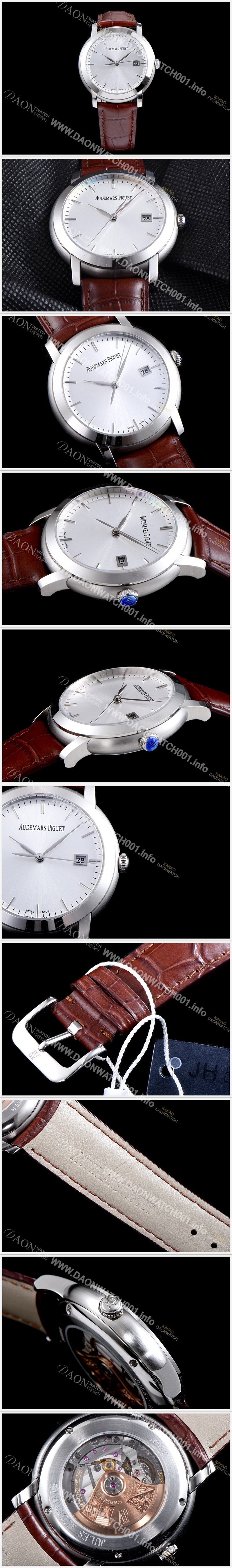 레플리카 [오데마피게] 남성용 쥴스오데마 15170BC.OO.A002CR.01 오토메틱 실버다이얼 AUD40135