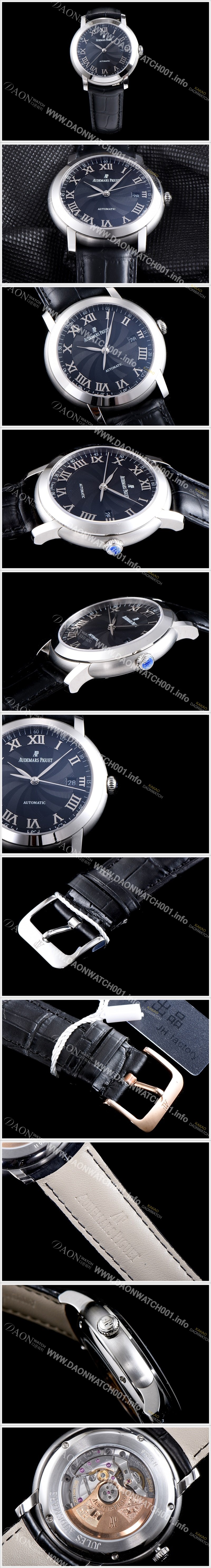 레플리카 [오데마피게] 남성용 쥴스오데마 15120BC.OO.A002CR.03 오토메틱 블랙 물결무늬 로만 다이얼 AUD40131