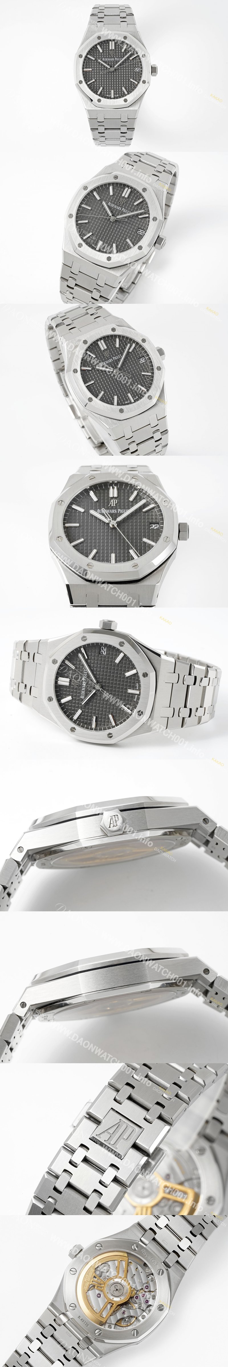 레플리카 [오데마피게] 남성용 로얄오크 15500ST.OO.1220ST.02 41mm 오토매틱 Cal.4302 무브먼트 그레이 다이얼 aud6539