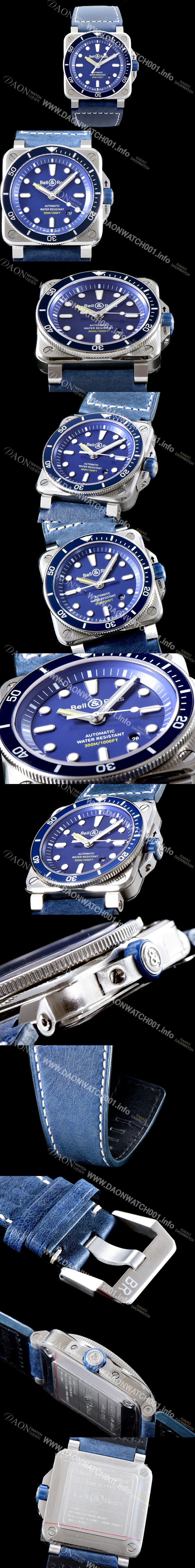 레플리카 [벨엔로즈] 남성용 인스트루먼트 BR0392-D-BU-ST/SRB 2018년 신형다이버워치 UP!! 블루 다이얼 오리지날 미요타 9시리즈 오토매틱 무브먼트 BEL4205
