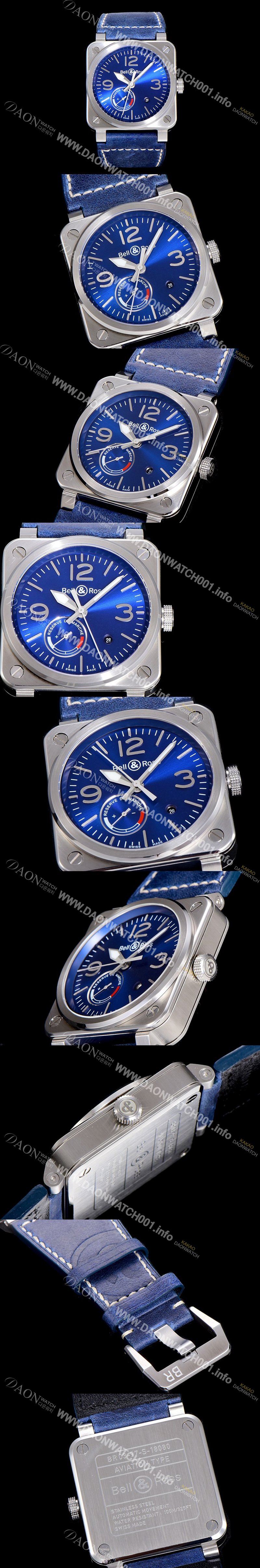 레플리카 [벨엔로스]남성용 R03-92 42미리 오토매틱 블루다이얼 BEL20537
