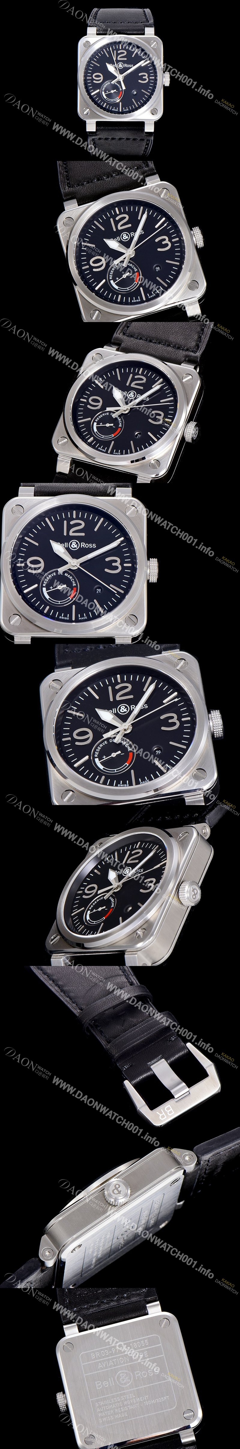 레플리카 [벨엔로스]남성용 R03-92 42미리 오토매틱 블랙다이얼 BEL48809