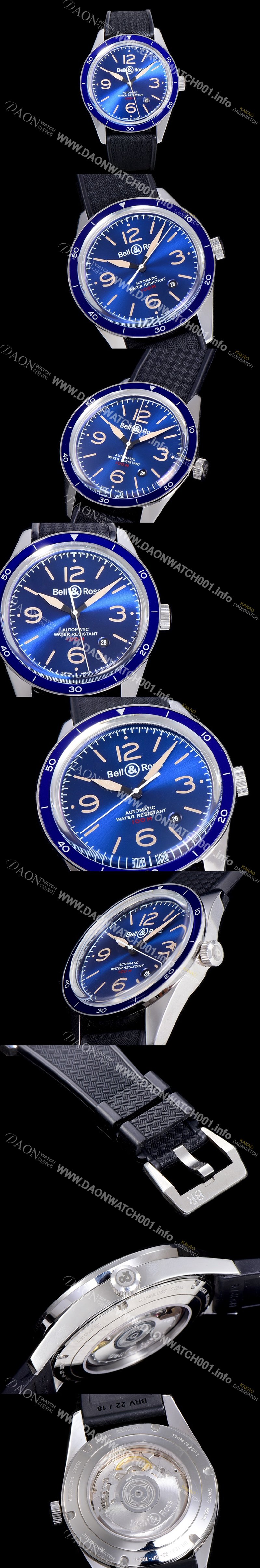 레플리카 [벨엔로스]남성용  R V2-92 에어로네블 41미리 오토매틱 블루다이얼  BEL70575