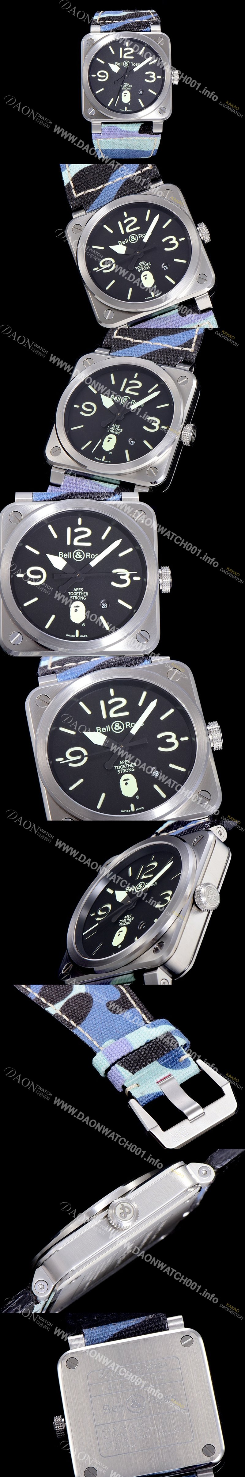 레플리카 [벨엔로스]남성용  r03-92 어비에이션 42미리 오토매틱 블랙다이얼 BEL48595