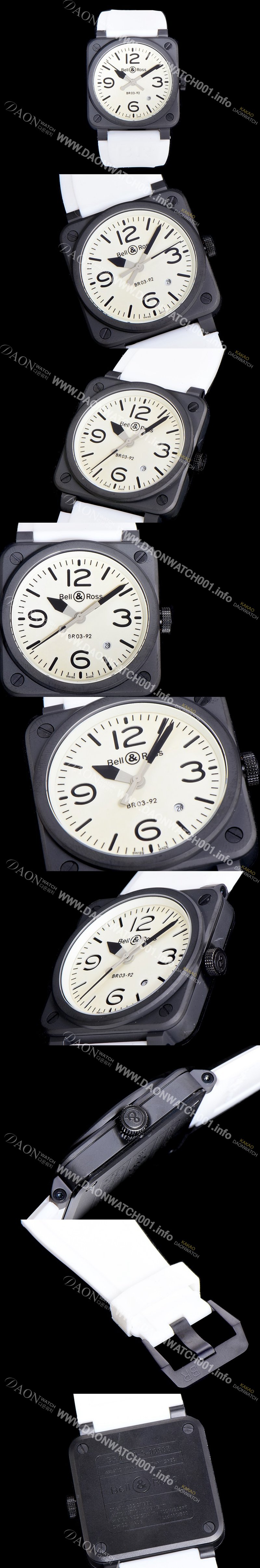 레플리카 [벨엔로스]남성용  r03-92 어비에이션 PVD 코팅 42미리 오토매틱 화이트다이얼 BEL94564