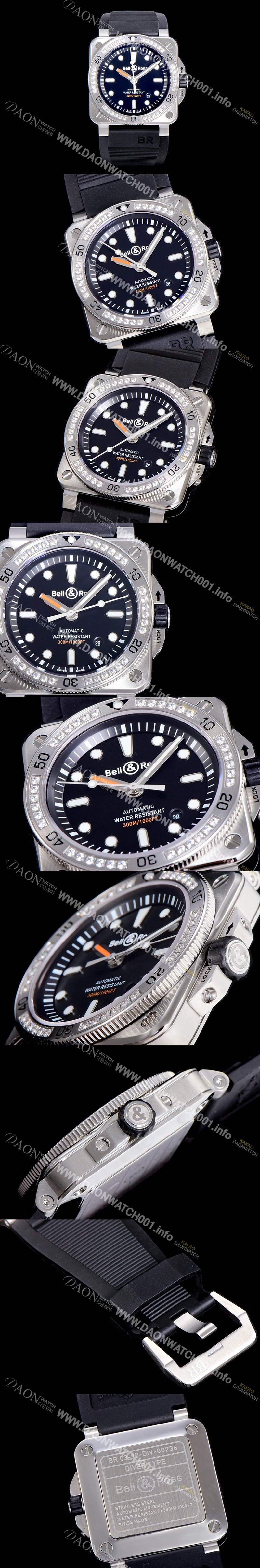 레플리카 [벨엔로스]남성용 R-03 인스트루먼트 18K 로즈골드 오토매틱 42미리 블랙다이얼 BEL74001