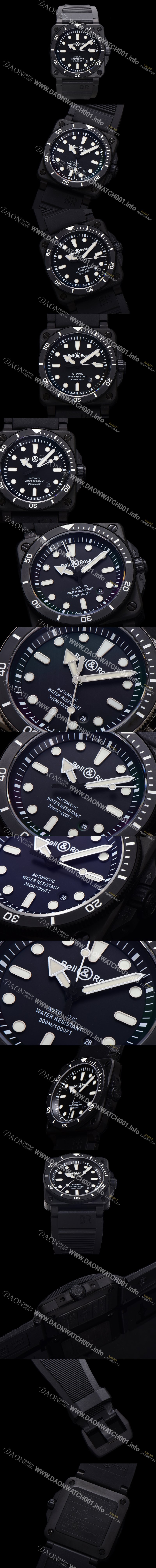 레플리카 [벨엔로즈] 남성용 인스트루먼트03 BR03A-D-BL-CESRB 오토매틱 9015타입 42mm 세라믹 우레탄줄 블랙 다이얼 bel4110