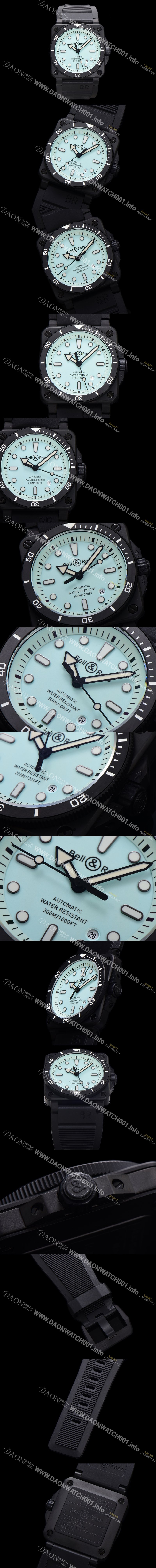 레플리카 [벨엔로즈] 남성용 인스트루먼트03 BR03A-D-LM-CESRB 오토매틱 9015타입 42mm 세라믹 우레탄줄 블루 다이얼 bel4111