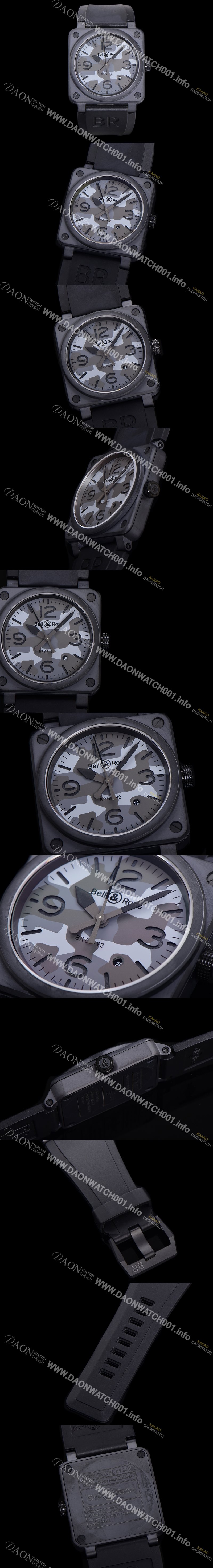 레플리카 [벨엔로즈] 남성용 BR03-92 다이버 세라믹 오토매틱 9015 타입 42mm 우레탄줄 카모 다이얼 bel80303