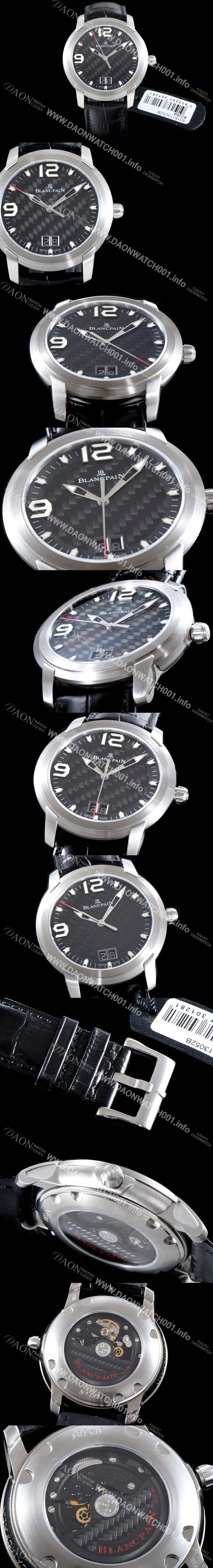 레플리카 [블랑팡] 남성용 L-에볼루션 R10-1103-53B 그랑데 빅데이트 타입 UP!! 43.5MM 블랙 텍스쳐드 다이얼 Cal.6950 오토매틱 무브먼트 BLA4204