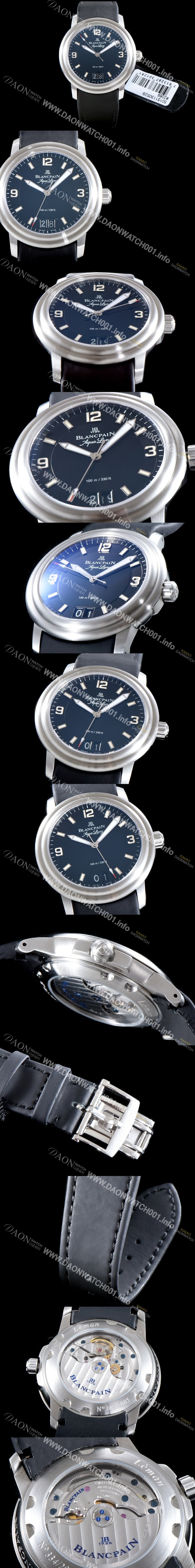 레플리카 [블랑팡] 남성용 레만 2850B-1130-64B 그랑데 데이트