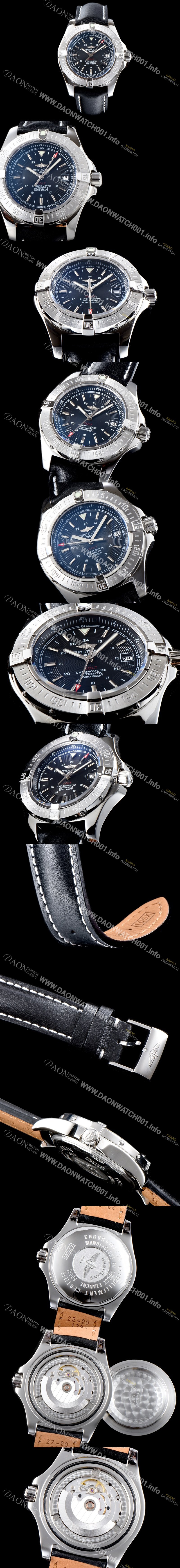 레플리카 [브라이틀링] 남성용 콜트 블랙 다이얼 오토매틱 무브먼트 BRE0211