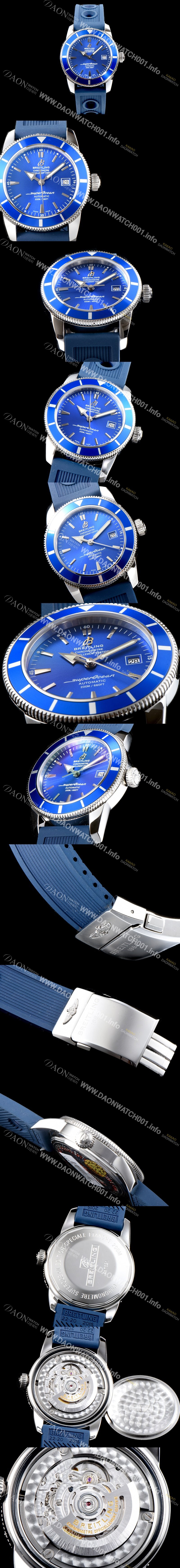 레플리카 [브라이틀링] 남성용 데일리워치 베스트!!슈퍼오션II AB2020161C1S1 헤리티지 블루 다이얼 스위스 ETA 2824-A2 무브먼트 BRE0210