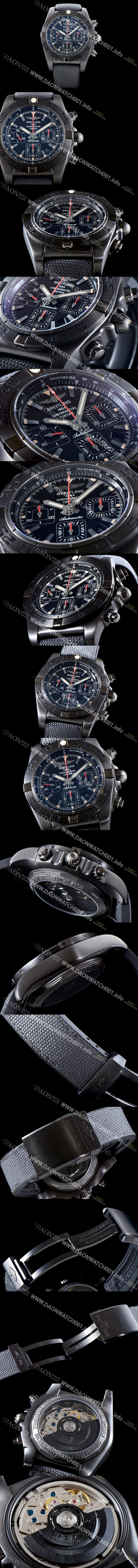 레플리카 [브라이틀링] 남성용 크로노맷 MB0111C3|BE35|253S|M20DSA.2 블랙시리즈 UP!! 블랙스틸 크로노그래프 블랙 다이얼 오토매틱 무브먼트 BRE0203