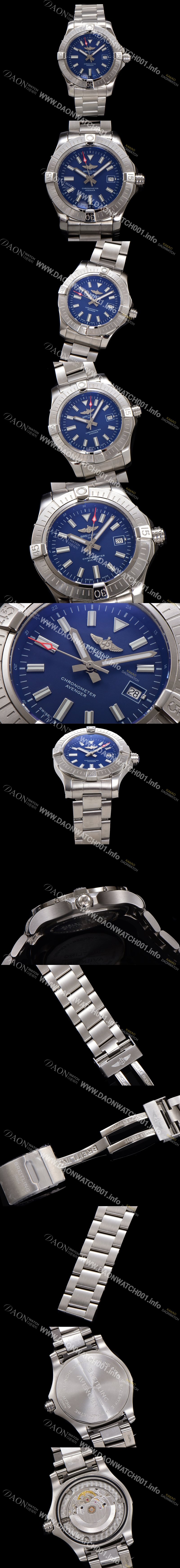 레플리카 [브라이틀링] 남성용 어벤져 A17318101C1A1 오토매틱 2824타입 44mm 메탈줄 블루 다이얼 bre6051