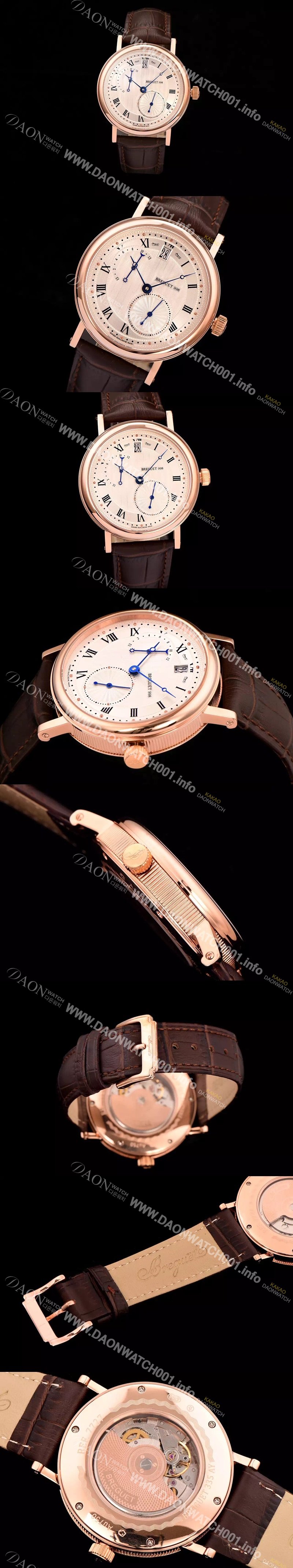 레플리카 [브레게] 남성용 오토매틱 998 시리즈 화이트다이얼 BRG4203