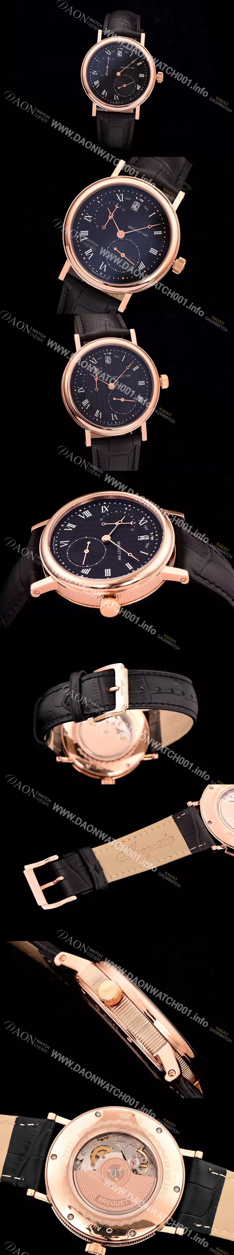 레플리카 [브레게] 남성용 오토매틱 998 시리즈 블랙다이얼 BRG4201