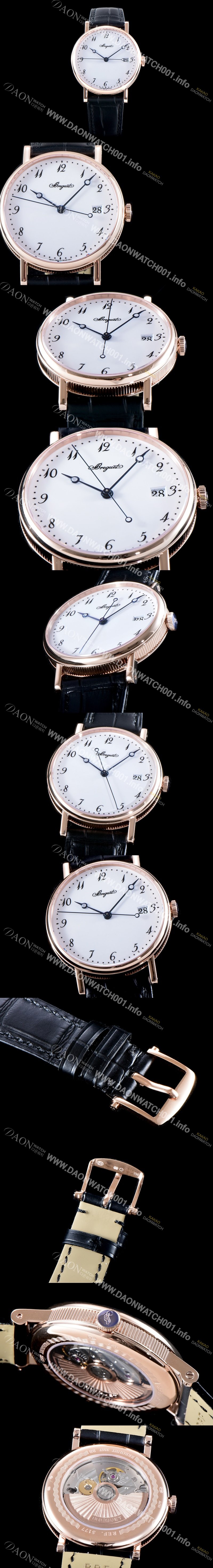 레플리카 [브레게] 남성용 업그레이드형!!클래식 5177BR/29/9V6 데일리 워치 18K 로즈 골드 화이트 다이얼 오토매틱 무브먼트 BRG0410
