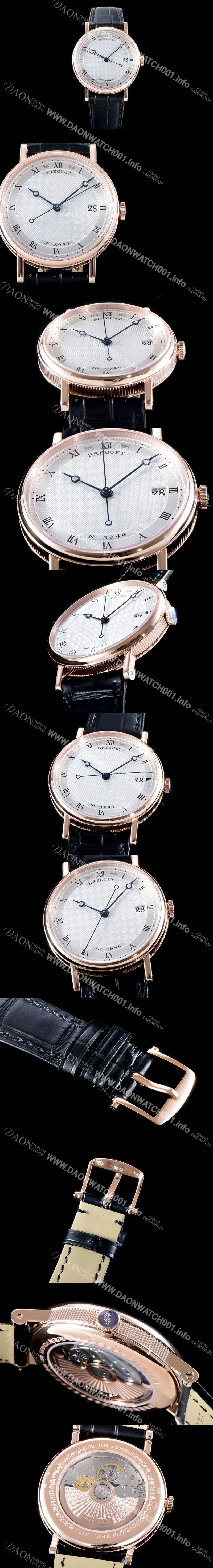 레플리카 [브레게] 남성용 업그레이드형!!클래식 5177BR/12/9V6 데일리 워치 18K 로즈 골드 실버 텍스쳐드 다이얼 오토매틱 무브먼트 BRG0414