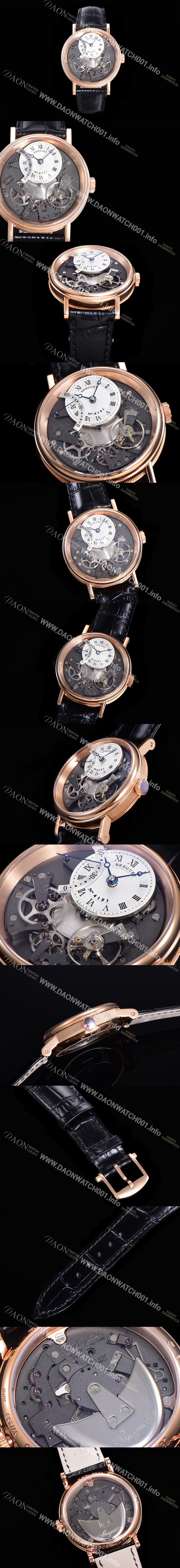 레플리카 [브레게] 남성용 최고의 퀄리티 완벽한 싱크로율 트레디션 7057BR/G9/9W6 18k 로즈골드 신형 스켈레톤 다이얼 오토매틱 무브먼트 BRG03020