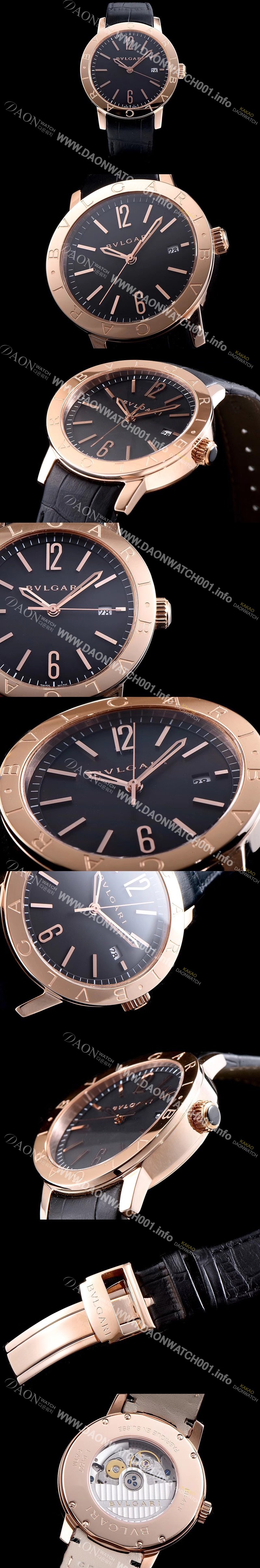 레플리카 불가리 소티리오 불가리 9015 오토매틱 무브먼트 블랙다이얼 BVL4220
