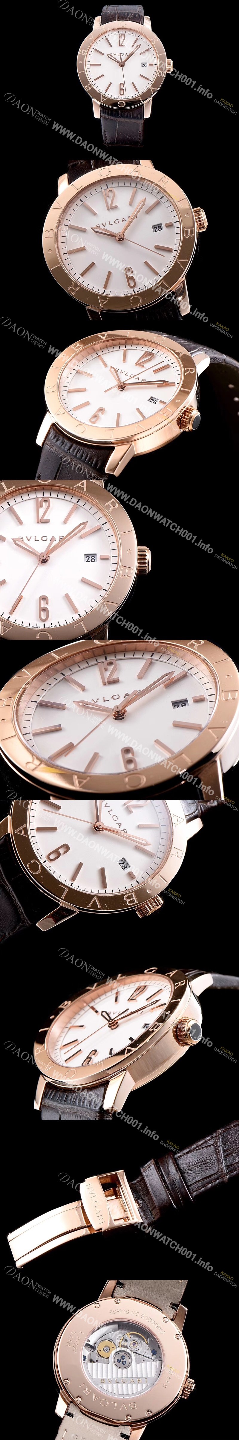 레플리카 불가리 소티리오 불가리 9015 오토매틱 무브먼트 화이트다이얼 BVL4220