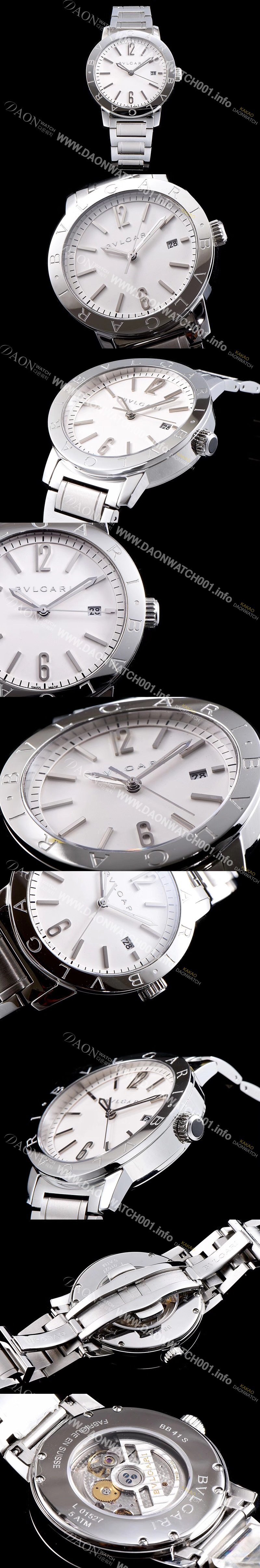 레플리카 [불가리] 남성용 소티리오 불가리 9015 오토매틱 무브먼트 블루다이얼 BVL4214