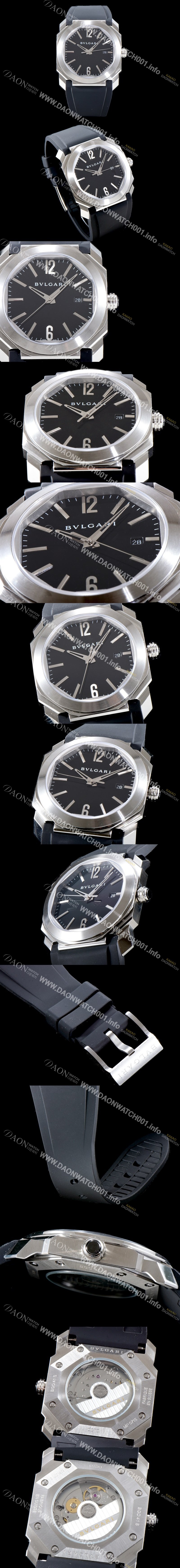 레플리카 [불가리] 남성용 옥토101964 BGO41BSLD 블랙 다이얼 오토매틱 무브먼트 BVL4203