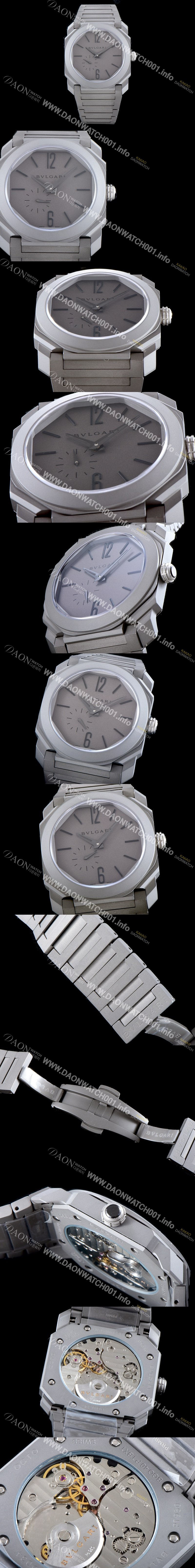 레플리카 [불가리] 남성용 옥토 피니씨모 102713 BGO40C14TTXTAUTO 티타늄 샌드 블래스팅 그레이 다이얼 오토매틱 무브먼트 BVL4309