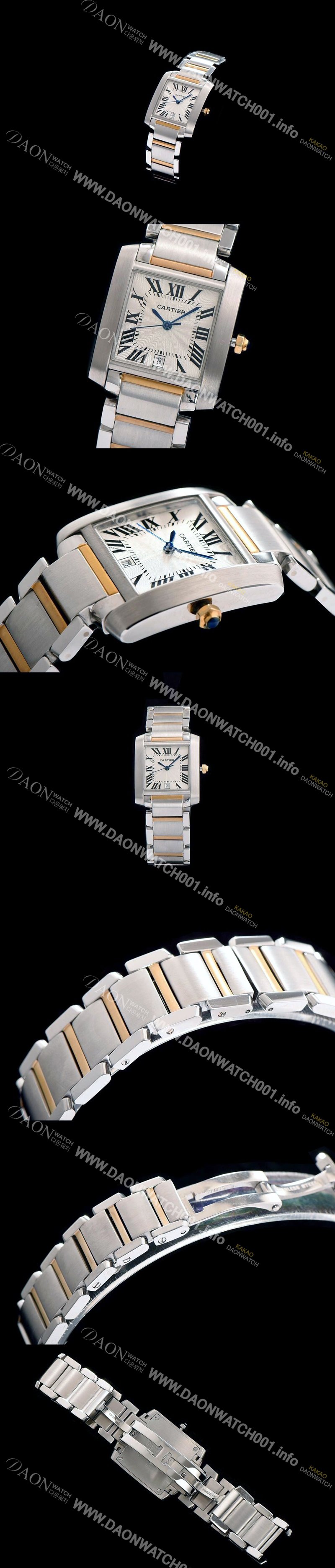 레플리카 [까르띠에] 여성용 탱크 스위스 쿼츠 화이트 다이얼 커플 화이트다이얼 CAR0310