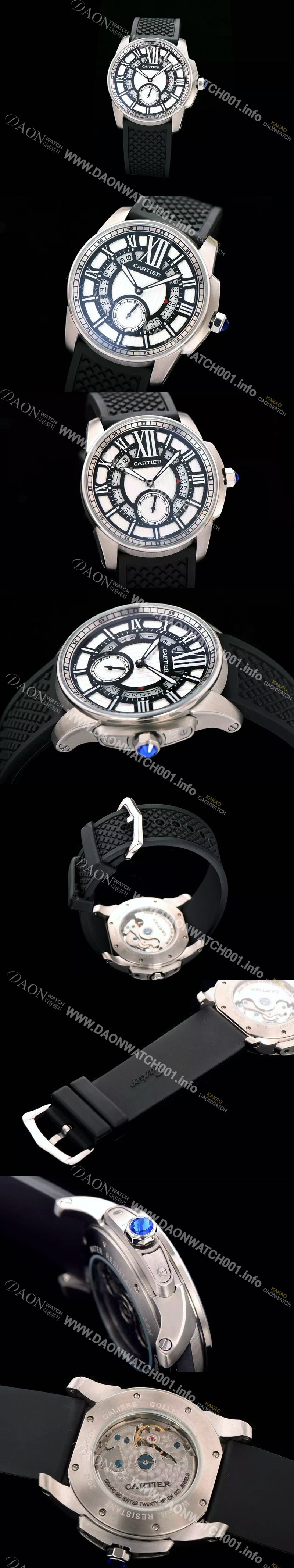 레플리카 [까르띠에] 남성용 칼리브 드 까르띠에 스위스 2824 오토매틱 무브먼트 CAR0351