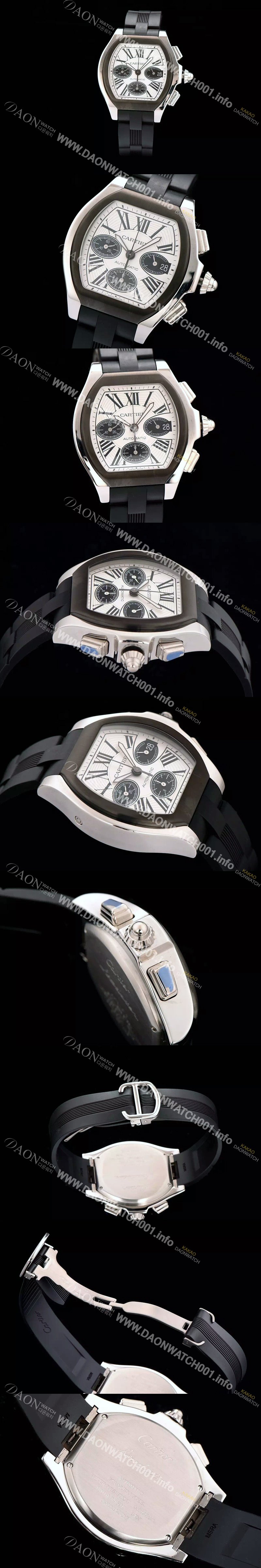 레플리카 [까르띠에] 남성용 로드스터 크로노그래프 다이얼 CAR0300