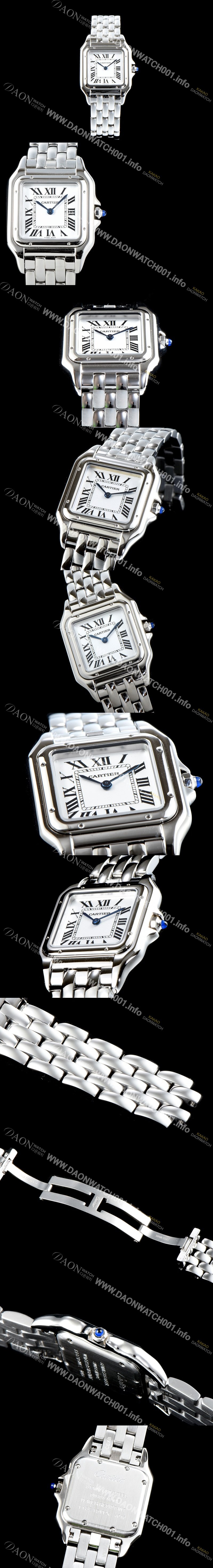 레플리카 [까르띠에] 남성용 여성들 위한 아이콘!! 팬더 드 까르띠에 워치 WSPN0007 GF 미듐 모델 스틸 화이트 다이얼 브레이슬릿 일본 수입산 쿼츠 무브먼 CAR0010