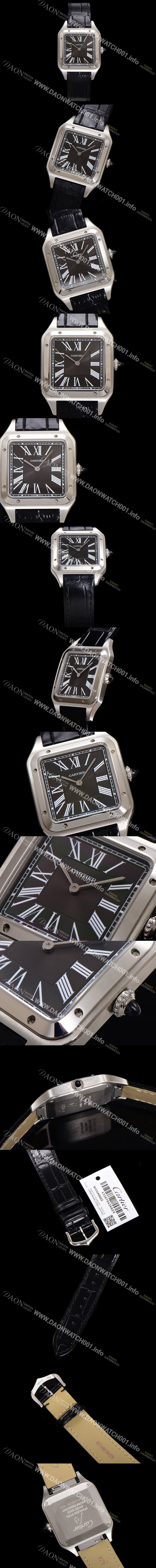 레플리카 [까르띠에] 남여공용 산토스 W2SA0015 쿼츠 43.5mm M 사이즈 블랙 다이얼 car69327