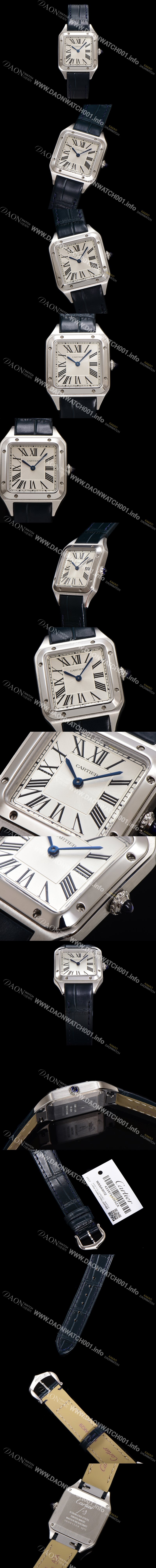 레플리카 [까르띠에] 여성용 산토스 WSSA0023 쿼츠 38mm S 사이즈 화이트 다이얼 car69330