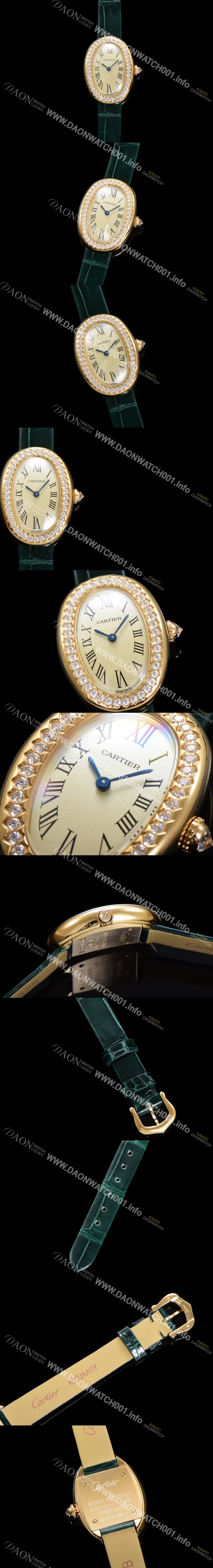 레플리카 [까르띠에] 여성용 베누아 WJBA0031 18K로즈골드 실버 다이얼 악어가죽줄 쿼츠 무브먼트 car69354