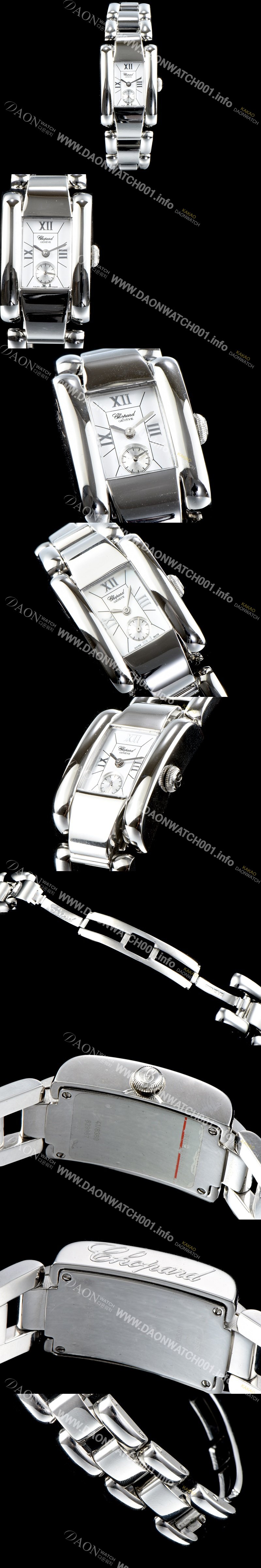 레플리카 [쇼파드] 여성용 라 스트라다 스위스 쿼츠 화이트 베젤 실버다이얼 CHO0413