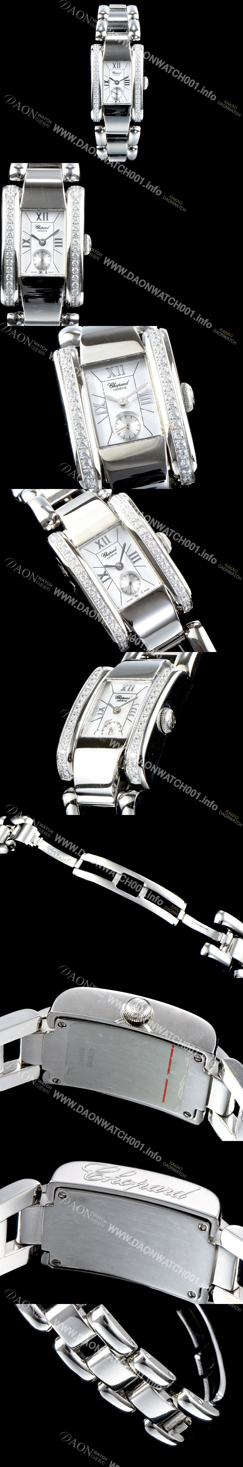 레플리카 [쇼파드] 여성용 라 스트라다 스위스 쿼츠 화이트 쥬얼리 베젤 실버다이얼 CHO0410